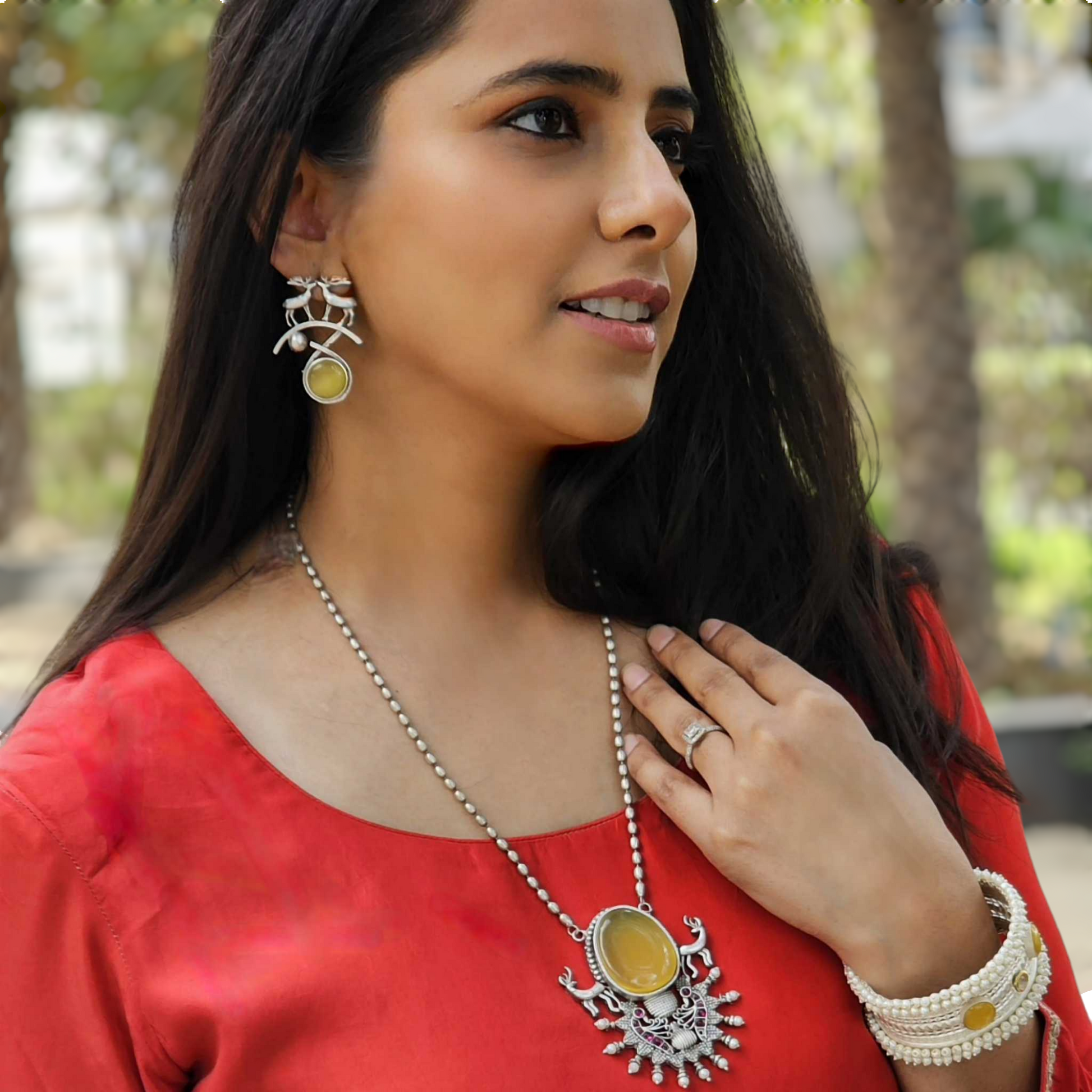 Fusion Neckpiece Set - Honey Hoop