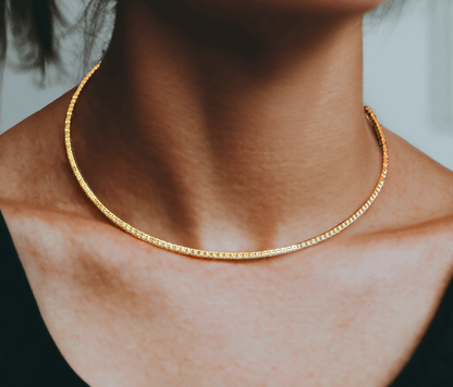 Choker Neckpiece - Honey Hoop