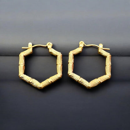 Hexa Hoop Earrings