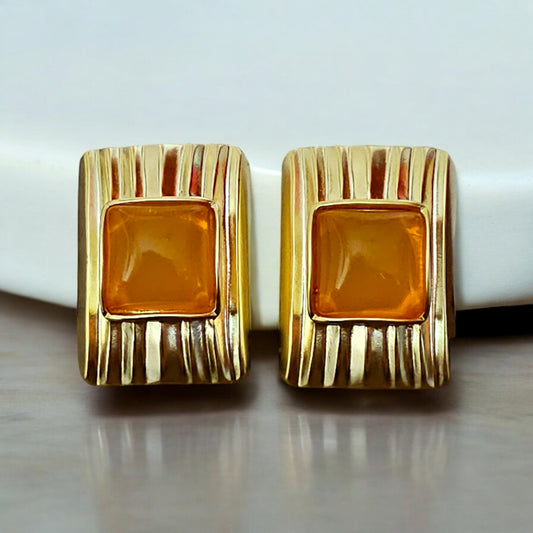 Square Statement Earrings.