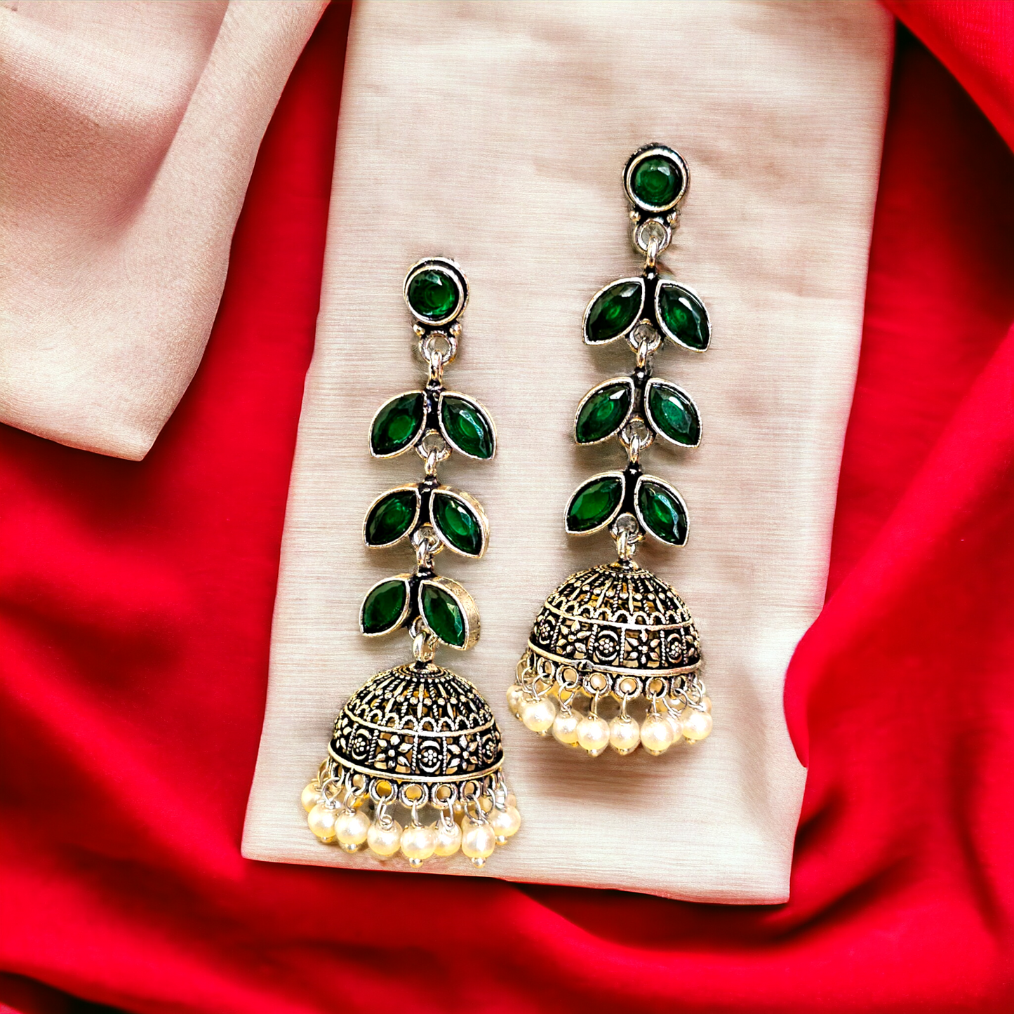 Ishani Jhumka Earrings - Honey Hoop