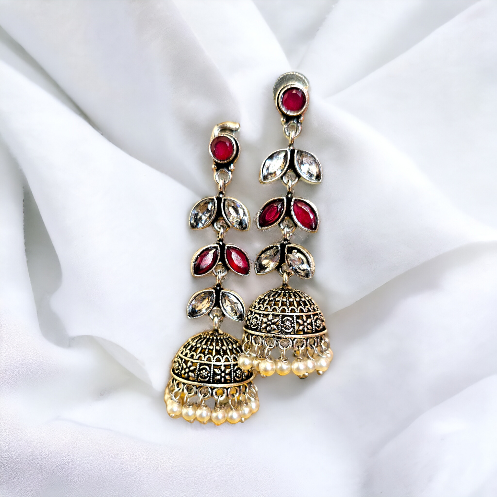 Ishani Jhumka Earrings - Honey Hoop