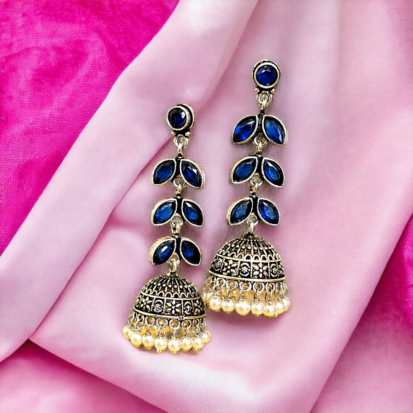 Ishani Jhumka Earrings - Honey Hoop