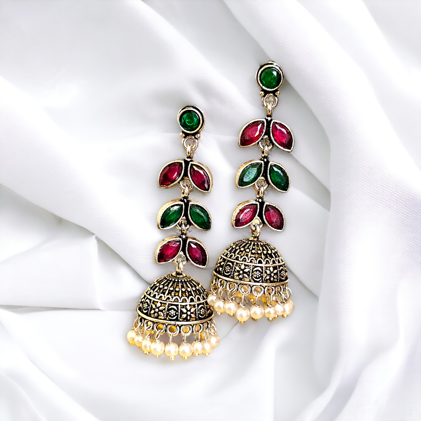 Ishani Jhumka Earrings - Honey Hoop