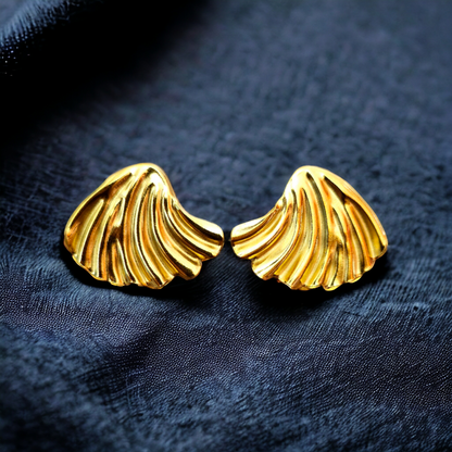 Shell Studs Earrings - Honey Hoop