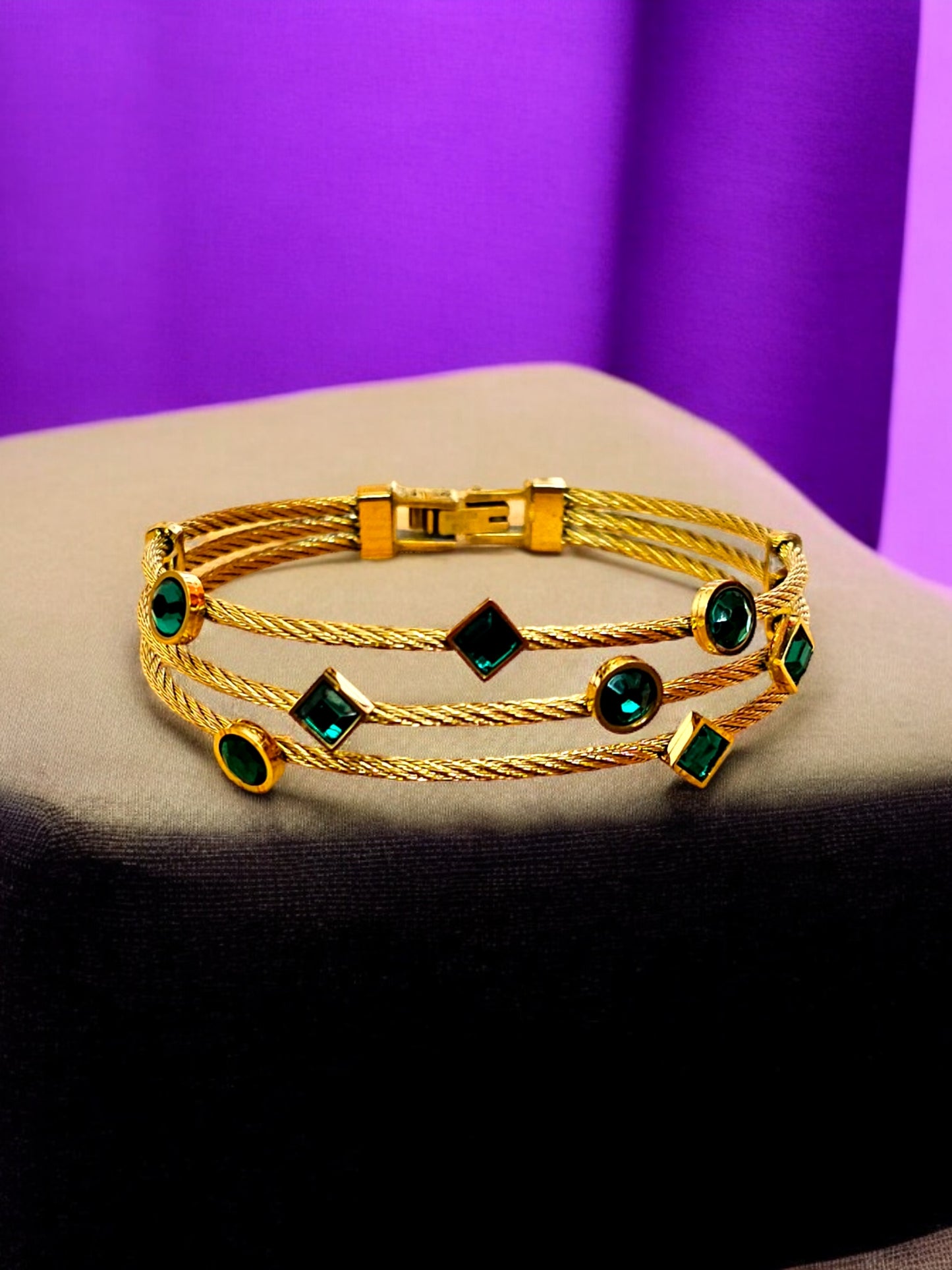 Emerald Bracelet(Adjustable)