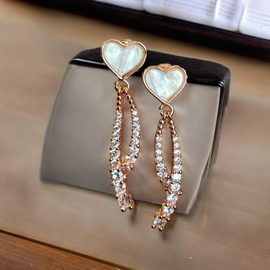 Pearly Hearts Earrings