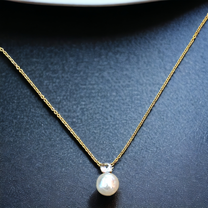 Solo Pearl Neckpiece - Honey Hoop